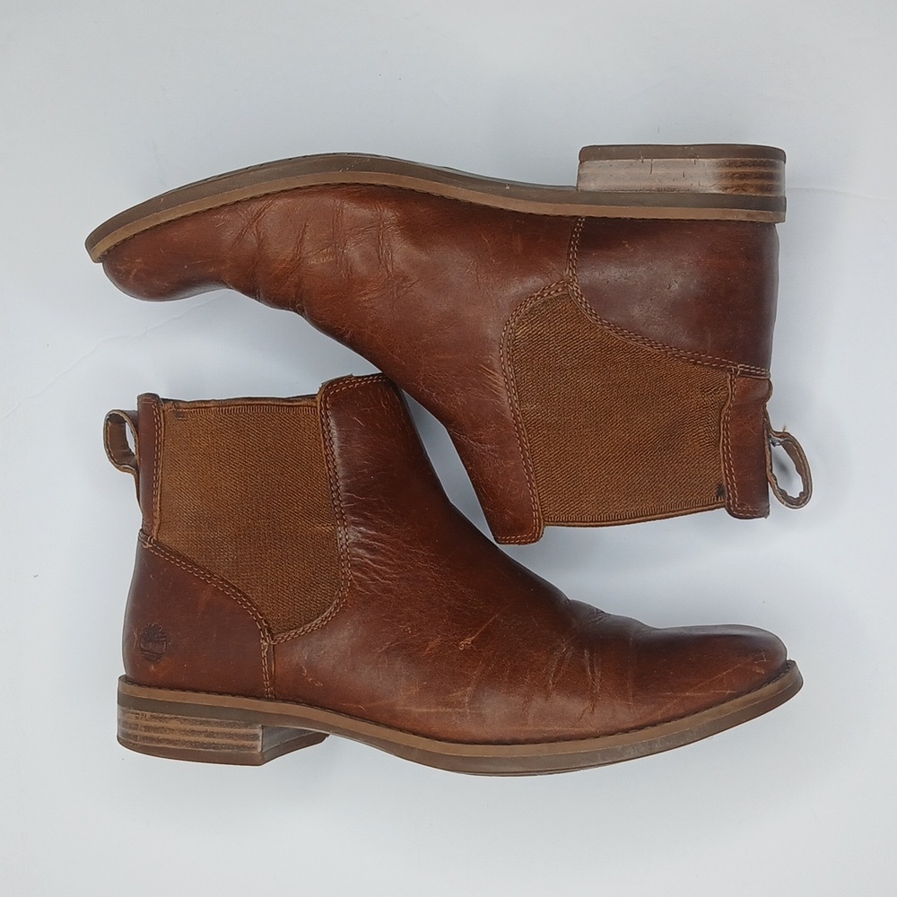 Timberland Women's Brown Heeled Boots - Picture 4 of 8